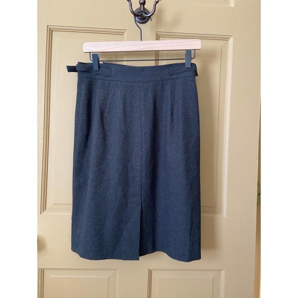 Grace Dane Lewis Gray Wool Blend A-Line Skirt Women's Size 6 - Picture 3 of 5